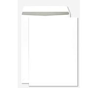 Netuno 50 enveloppes d’expédition blanches B4 250 x 353 mm 100g grandes pochettes d’expédition enveloppes commerciales grand format pour lettres documents factures contrats enveloppe postale
