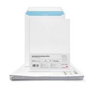 Netuno 50 enveloppes d’expédition blanches C4 229 x 324 mm 90g grandes pochettes d’expédition sans fenêtre enveloppes commerciales grand format pour lettres A4 documents factures enveloppe postale