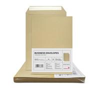 Netuno 50 enveloppes d’expédition brunes C5 162x229mm 90g grandes pochettes d’expédition sans fenêtre enveloppes commerciales grand format pour lettres documents factures contrats enveloppe postale