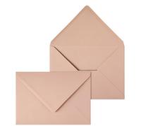 Netuno 50 enveloppes élégantes couleur vieux rose C5 162 x 229 mm 140g grande enveloppe rabat pointu enveloppes colorées pour documents A5 lettres mariage anniversaire Noël invitations cartes de voeux