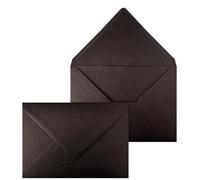 Netuno 50 enveloppes nacrées couleur noir-cuivre C5 162 x 229 mm 120g grande enveloppe brillante enveloppes élégantes pour documents A5 lettres mariage anniversaire Noël invitations cartes de voeux