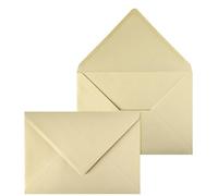 Netuno 50 enveloppes nacrées couleur vanille C5 162 x 229 mm 120g grande enveloppe brillante enveloppes élégantes pour documents A5 lettres mariage anniversaire Noël invitations cartes de voeux