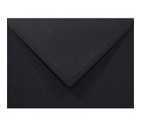 Netuno 50 enveloppes noires rabat pointu C6 114x162 mm Rainbow 80g enveloppes colorées décoratives pour lettres invitations funérailles Noël cartes de voeux anniversaire fêtes cartes postales