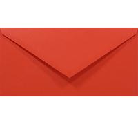 Netuno 50 enveloppes rouges DL 110 x 220 mm 80g Rainbow enveloppes longues colorées enveloppe couleur enveloppe faire-part pour lettres A4 mariage anniversaire documents invitations cartes de voeux