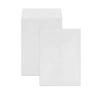 Netuno 50 pochettes d'expédition à soufflets blanches C4 229 x 324 mm 130g pochettes à soufflets extensibles grandes enveloppes expédition pour livres documents grande enveloppe soufflet fond pincé