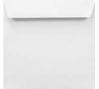 Netuno 500 enveloppes carrées blanches 155x155 mm pour baptême | 100g · enveloppes raffinées pour mariage, communion, faire-part, invitations, confirmation & cartes de vœux