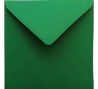 Netuno 500 enveloppes carrées vert foncé 110 x 110 mm 120g Malmero Amazone enveloppes décoratives enveloppes colorées pour cartes de voeux invitations mariage anniversaires enveloppes de couleur