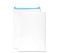 Netuno 500 enveloppes d’expédition blanches C5 162x229mm 90g grandes pochettes d’expédition enveloppes commerciales grand format pour lettres documents factures contrats enveloppe postale