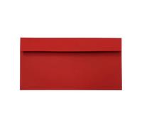 Netuno 500 enveloppes longues rouges DL 110 x 220 mm 120g Design enveloppe faire-part rabat droit enveloppes élégantes pour lettres invitations cartes de vœux mariage anniversaire documents factures