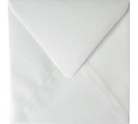 Netuno 500 enveloppes transparentes carrées 153x153mm 110g Golden Star enveloppes blanches rabat pointu enveloppes en papier calque pour anniversaires Noël mariages invitations cartes de vœux