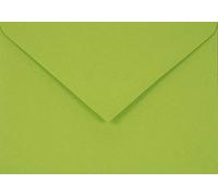 Netuno 500 enveloppes vertes claires C6 114x162mm 115g Sirio Color Lime enveloppes décoratives élégantes rabat pointu enveloppes colorées pour mariage anniversaire baptême invitations cartes de voeux