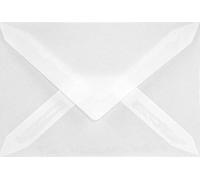 Netuno 500x enveloppe transparente 162x229mm C5 110g Golden Star enveloppes transparentes blanches rabat pointu enveloppes en papier calque pour anniversaires Noël mariages invitations cartes de vœux