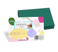 Netuno 50x carton bristol vert A6 105x148mm 250g cartes vierges colorées carton de bricolage fiches cartes en papier cartonné DIY fiche bristol A6 papier cartonné créatif pour bricoler invitations