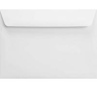 Netuno 50x enveloppes blanches C6 114x162 mm 120g Splendorgel Extra White enveloppes décoratives enveloppes élégantes rabat droit pour baptême mariage Noël cartes de voeux invitations anniversaires