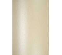 Netuno 50x papier nacré crème A5 210x148 mm 120g Majestic Candlelight Cream papier perlé papier brillant papier décoratif pour invitations cartes de vœux Noël mariage anniversaire papier de bricolage