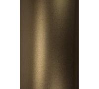 Netuno 50x Papier Nacré Marron A5 210x148 mm 120g Majestic Medal Bronze - Perlé Brillant Décoratif pour Invitations, Cartes de Vœux, Noël, Mariage, Anniversaire, Bricolage