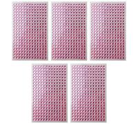Netuno 5x260 pierres scintillantes roses 6mm autocollants pour bricolage perles autocollantes strass autocollants perles de maquillage autocollants scintillantes pour décoration artisanat maquillage