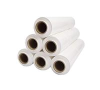 Netuno 6 rouleaux de film étirable blanc 23 microns 500mm 2,5kg film pour palettes emballage étirable rouleau de plastique extensible pour emballer colis protection plastique emballage déménagement