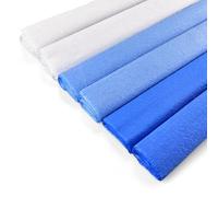 Netuno 6 rouleaux de papier crépon motif garçon 200 x 50 cm papier crêpe coloré pour bricolage décoration DIY loisirs créatifs cadeau fête mariage projets artistique travaux manuels