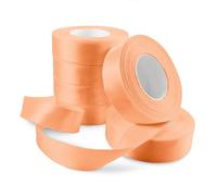 Netuno 6x rouleau de ruban ruban de satin pêche 25 mm x 32 m rouleaux de ruban satin ruban tissu pour décoration emballages cadeaux bricolage mariage Noël fêtes anniversaires artisanat
