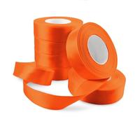 Netuno 6x rouleau de ruban satin orange foncé 25 mm x 32 m rouleaux de ruban satin rubans pour décoration emballages cadeaux bricolage mariage Noël fêtes anniversaires artisanat