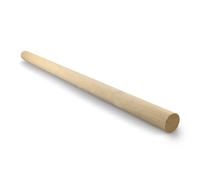 Netuno Bâton de Bois 50cm Diam 25mm - Bâtonnet Rond Haute Qualité pour Macramé, Bricolage, Décoration, DIY, Travaux Manuels, Loisir Créatif, Tenture Murale Décorative