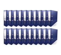 Netuno classeur à anneaux bleu foncé A4, 2 anneaux, 8 cm, classeur en plastique éco, pour documents A4, classeur à levier de bureau