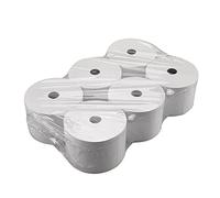 Netuno Lot de 6 rouleaux de papier thermique 57 mm x 13 mm x 80 m - Pour imprimante de caisse enregistreuse et imprimante de tickets