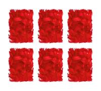 Netuno Lot de 900 plumes décoratives rouges 60 g Plumes de duvet colorées Plumes naturelles pour bricolage, décoration, Pâques, Noël
