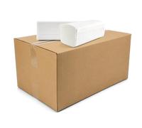 Netuno papier essuie-mains blanc pliés en Z 20 x 150 feuilles 3000 unités essuie-mains en papier 2 couches papier pour cuisine nettoyage toilette WC essuie-mains en papier pour distributeur pliage Z