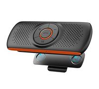 NETVIP Kit Mains Libres pour Voiture Bluetooth Portable Voiture avec Instruction GPS,Musique, élimination du Bruit, Instalation sur Pare Soleil, Handsfree Bluetooth Car Kit en même Temps Pair 2 Phones