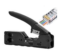 Network Cable Crimper Tool | 8P8C & 6P6C RJ45 Crimping Pliers for Ethernet Cables/Internet Wiring | High Accuracy Tool Steel Construction, 135mm Ergonomic Handle