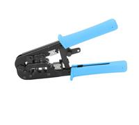 Network Cable Crimping Fines Professional Ratchet Stripping Tool avec une lame de précision pour RJ45 Connecteurs RJ11 Construction en acier en alliage