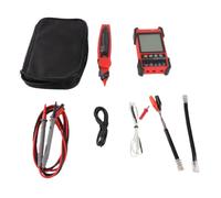 Network Cable Tester Kit 500m Measure Length Multifunction Wire Tracker Line Finder Multimeter Set with Front Light for Electrical Work USB Port Detection Sturdy ABS Shell