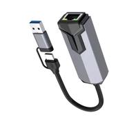 Network Interface Card - 5gbps Low Latency PC Accessories, Wired 45 Gigabit Card Ethernet Adapter for Gamers Workers Streamers Home Office Laptop Tablet Video Conferencing