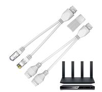 Network Splitter Poe Adapter - Ethernet Combiner Device | LAN for Stable Connections, Efficient PoE Extender, Safe Networking Tool, Power Over Management, Reliable Accessory