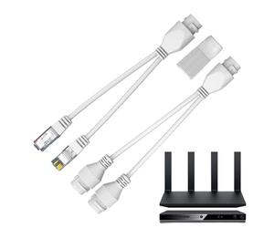 Network Splitter Poe Adapter - Ethernet Combiner Device | LAN for Stable Connections, Efficient PoE Extender, Safe Networking Tool, Power Over Management, Reliable Accessory