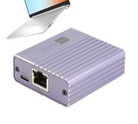 Network Splitter, WiFi Hub Adapter, Purple, 1 in 4 Out, 1000Mbps High-Speed Data Transmission, Plug-and-Play Setup, Ethernet Switchs Connector for Dorm Home Workplace