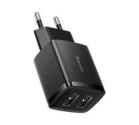 Netzladegerät Baseus Compact Quick Charger, 2x USB, 10,5 W, schwarz
