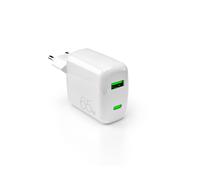 Puro Chargeur MiniPro USB-A/USB-C 65W GaN Blanc - Charge ultra-rapide