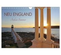 Neu England, Indian Summer (Wandkalender 2026 DIN A4 quer), CALVENDO Monatskalender: Ein Wandkalender, der die herbstlichen Farben Neuenglands einfängt.