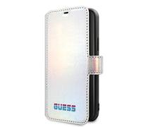 Neu Guess Iridescent Étui à Rabat pour Apple iPhone 11 Pro Argenté