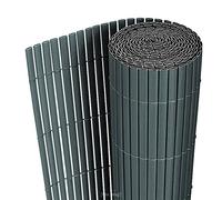 [neu.haus] Brise-Vue Palissade en PVC Extérieur Clôture Réglable Résistant aux Intempéries Intimité pour Jardin Terasse Cache Balcon Anti-Moisissure Protection Renforcé Solide Gris 150 x 300 cm