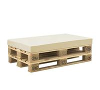 [neu.haus] Housse de Coussin de Palette Intérieure et Extérieure PVC Polyéthylène Beige 120 x 80 x 10 cm