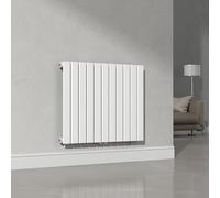 Sèche serviette à eau chaude radiateur à panneau plat Nore 616 W acier 60 x 80 cm blanc