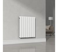 [neu.haus] Radiateur à Panneau Simple Radiateur Design Plat Chauffage Central pour Salon Chambre Salle de Bain 459 W Acier 60 x 60 cm Blanc