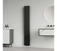 [neu.haus] Radiateur à Panneaux Double Radiateur Design Plat Chauffage Central pour Salon Chambre Salle de Bain 812 W Acier 160 x 24 cm Noir