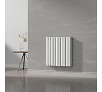 [neu.haus] Radiateur à Panneaux Double Radiateur Design Plat Chauffage Central pour Salon Chambre Salle de Bain 800 W Acier 60 x 60 cm Blanc