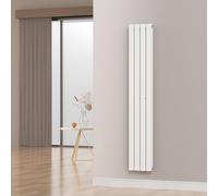 [neu.haus] Radiateur à Panneaux Double Radiateur Design Plat Chauffage Central pour Salon Chambre Salle de Bain 1122 W Acier 180 x 30 x 7 cm Blanc