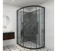 [neu.haus] Set de 16 Panneaux Muraux Décoratifs pour Douche Salle de Bain Toilettes Cuisine Salon Chambre Résistant aux UV Humidité Facile à Coller PVC 120 x 60 cm Marbre Marbre Noir Grey Diamond